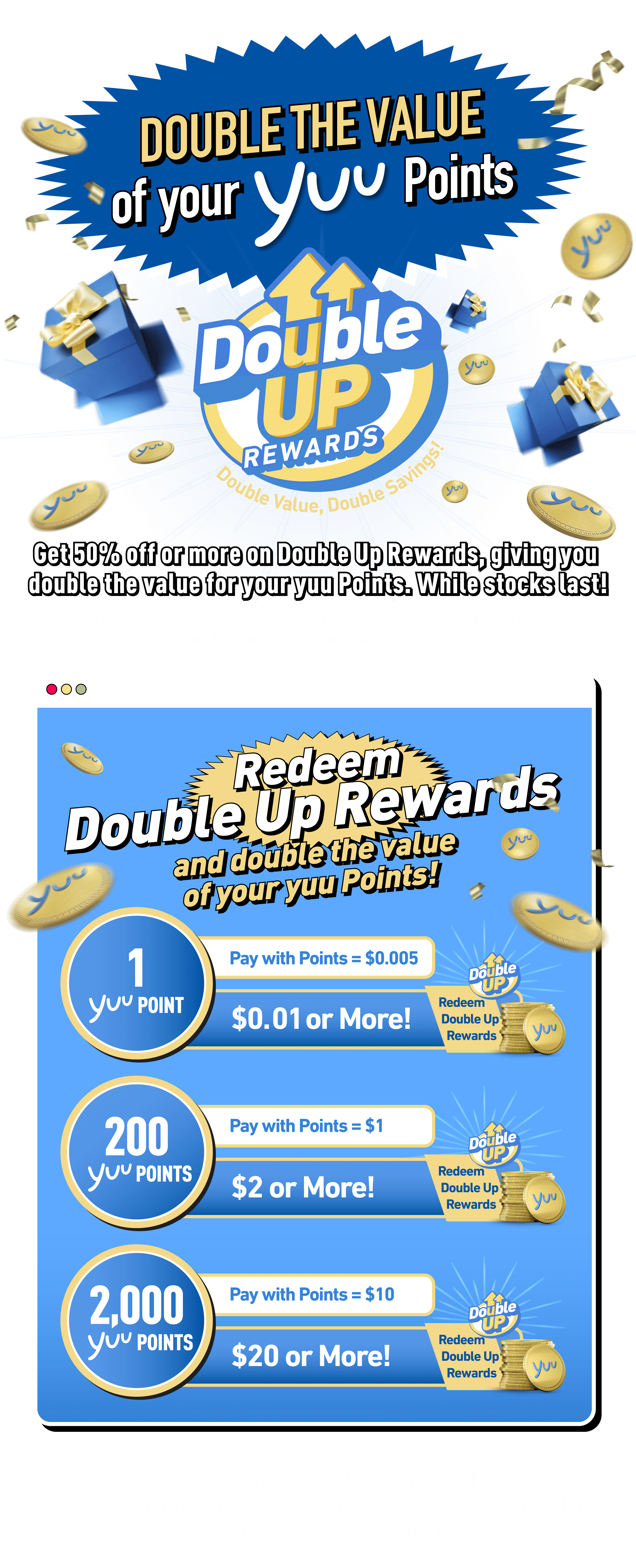 Double Up Rewards — yuu Rewards Club